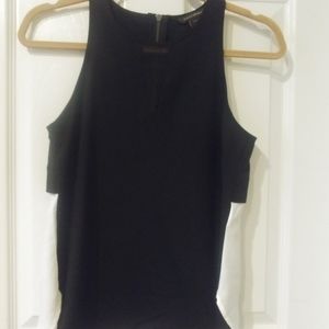 Black and white dress shirt